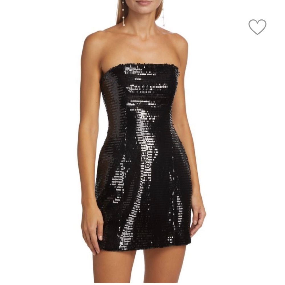 ALC- Elsie Strapless Paillette Mini Dress